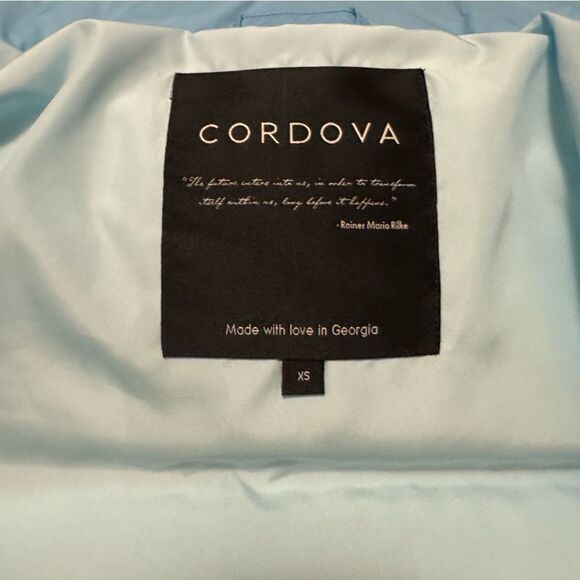 Cordova Celeste Blue Mogul Ski Jacket Puffer NWT size XS X-Small - Picture 10 of 11